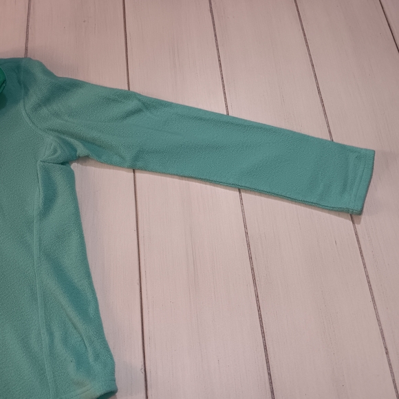 Girls XL(16) Old Navy Kids Long Sleeve Teal Quarter Zip Pullover - Picture 4 of 9